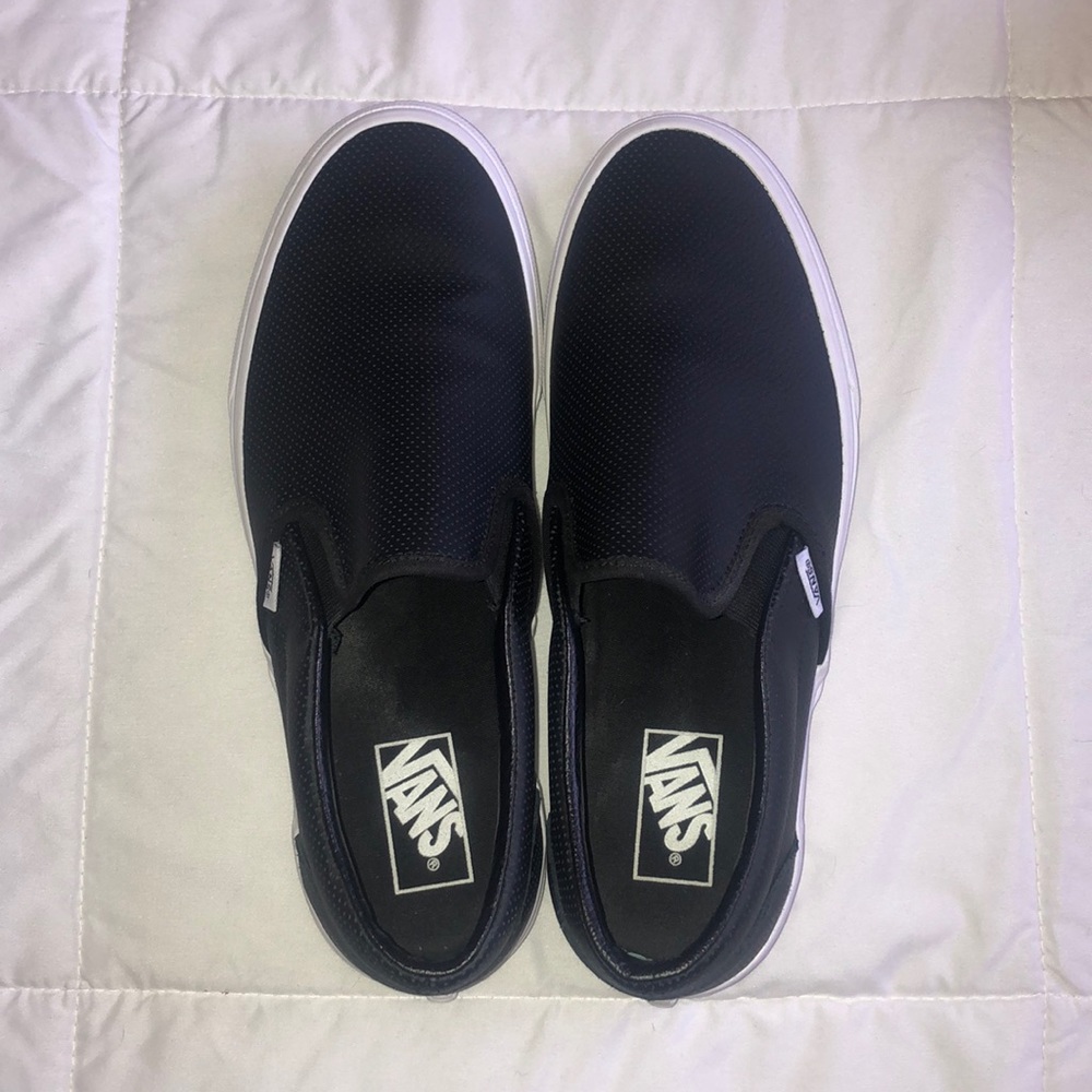 Vans Leather Slip ons-Unisex